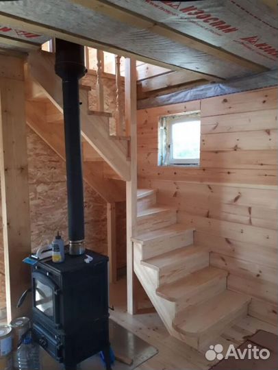 Обшивка лестницы