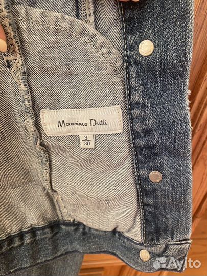 Джинсовая куртка женская massimo dutti