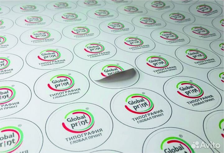 Изготовление наклеек,стикеров любых размеров, форм