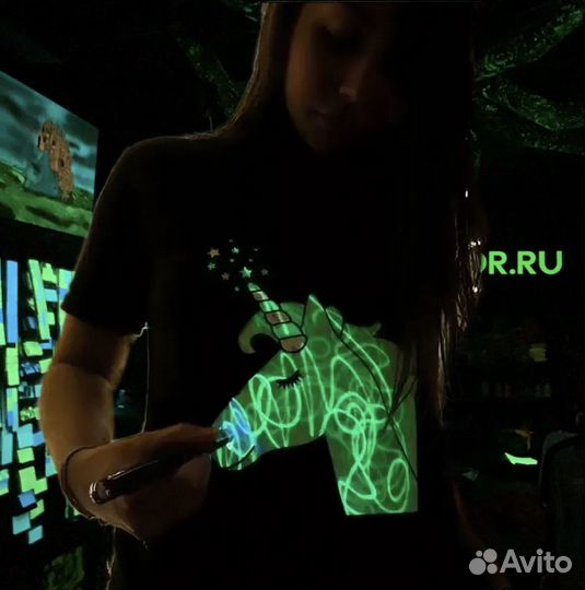 Маркер люминесцентный большой для одежды