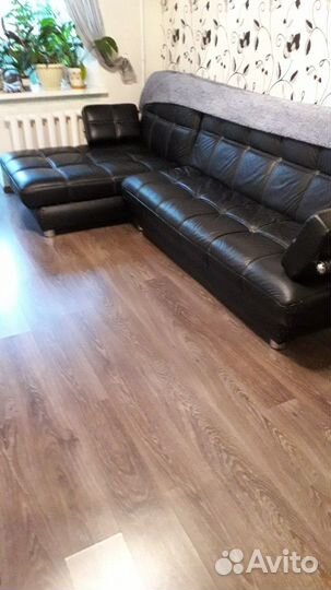 Еврочехол на угловой диван с выступом слева