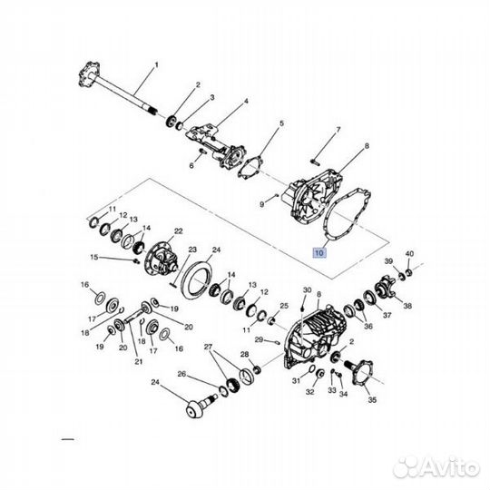 Прокладка переднего моста Cadillac Escalade