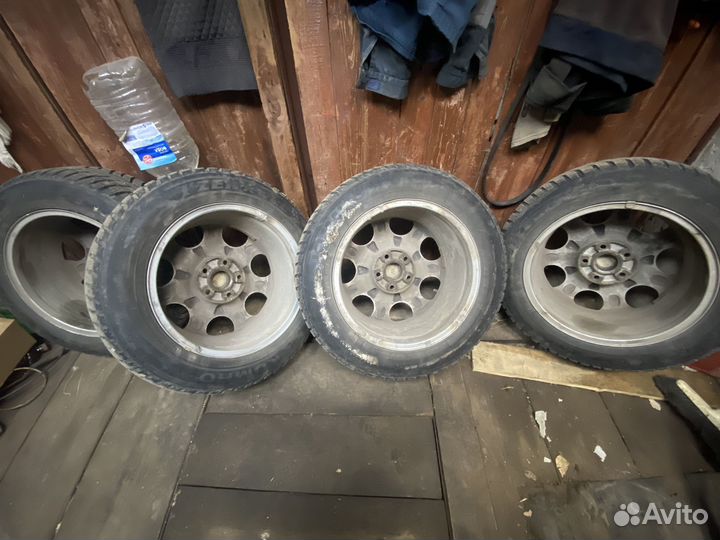 Литые диски r16 5*112 audi a6 c5 с зимней резиной