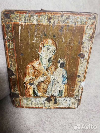 Икона богородица шир 14 см, длина 18 см