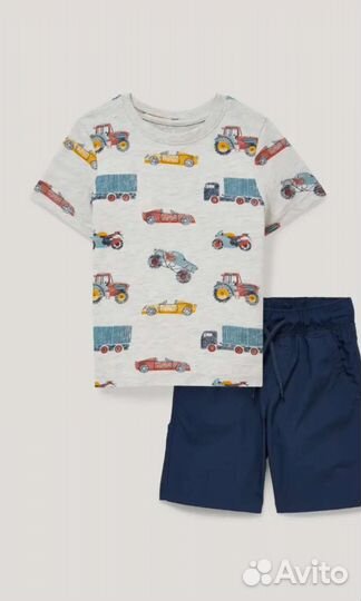 Комплект Футболка и шорты, 140 см, С&А