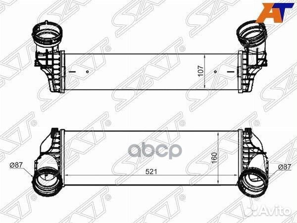 Радиатор интеркулера BMW X5/X6 E70/E71 07- ST17