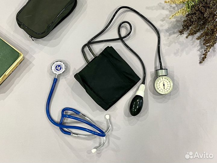 Тонометр СССР + фонендоскоп little doctor