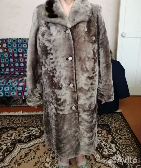 Шуба мутоновая 48 50 женская