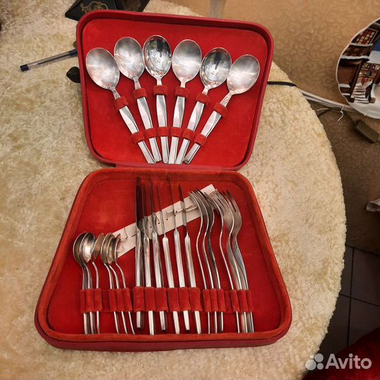Набор столовых приборов.мельхиор.винтаж.советы
