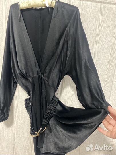 Блузка/туника zara XL 48р под пояс