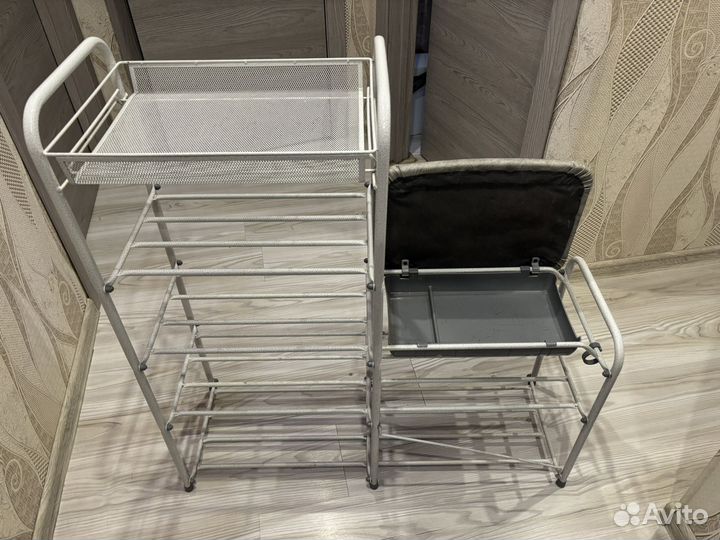 Обувница в прихожую с мягким сиденьем