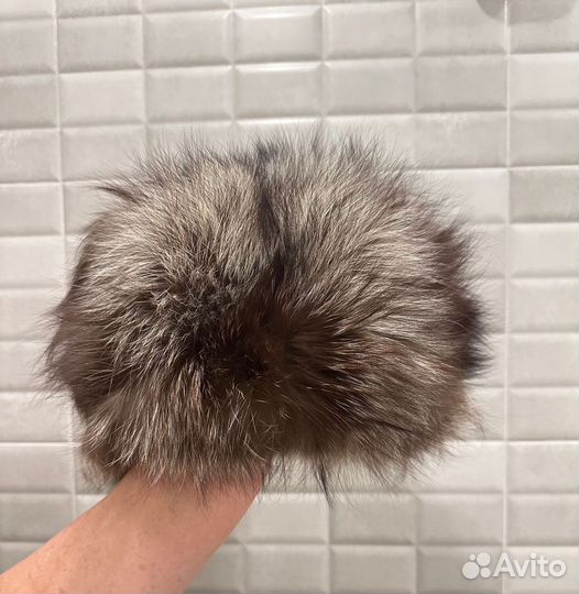 Шапка винтажная меховая чернобурка Slavic Girl