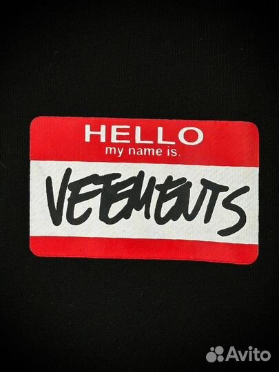 Зип худи Vetements hello
