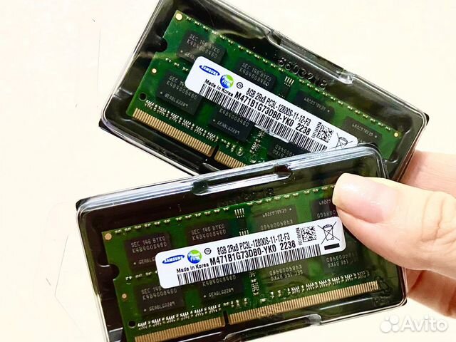 Оперативная память 16гб ddr3l 2 по 8 новая