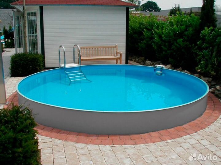 Бассейн каркасный вкапываемый 5 м глубина 1,5 м