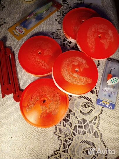 Жерлицы кружки на хищную рыбу новые 5шт оснащенные