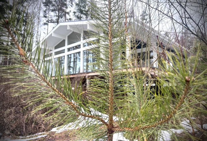 Коттедж 210 м² на участке 12,5 сот.