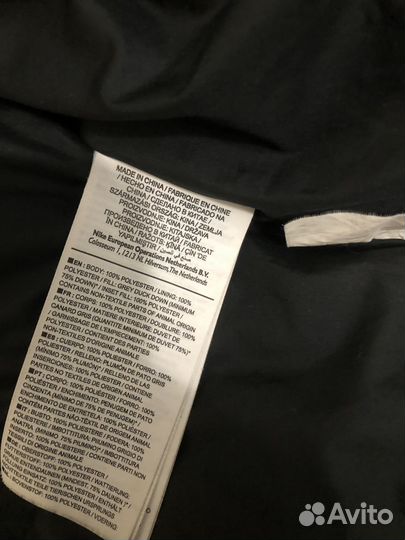 Пуховик nike windrunner