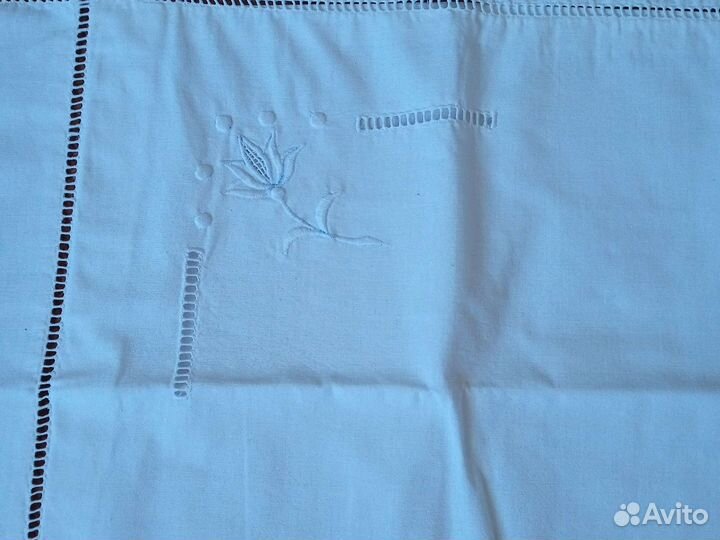 Новые наволочки белые,хлопок вышивка,ришелье