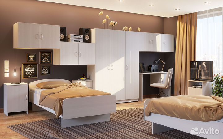 Мебель (кровать,тумба шкаф для номера)