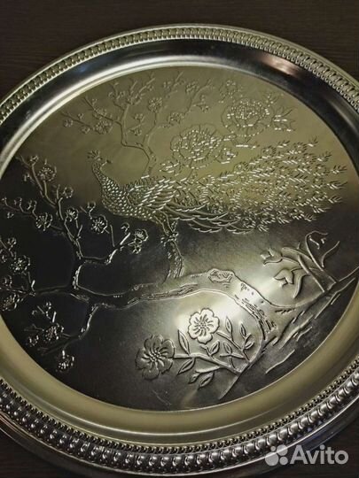 Блюдо-поднос металлическое
