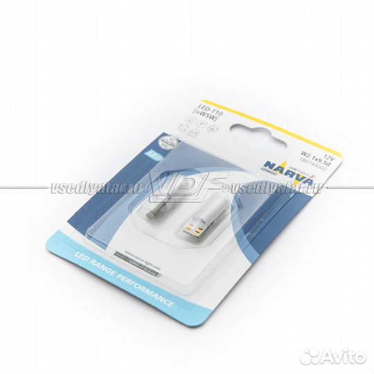 Светодиодные лампы narva T10 W5W 12V-0,6W LED 6000