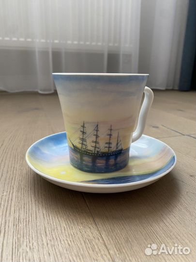 Кружка с блюдцем