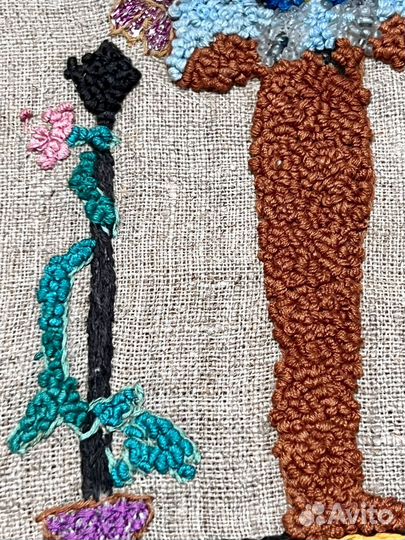 Вышивка нитками и бисером 