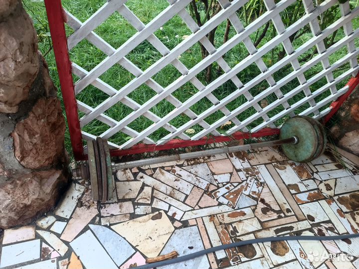 Штанга с блинами бу