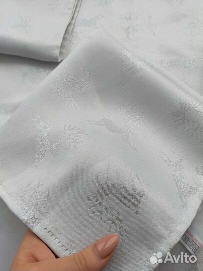 Новогодние салфетки серебро для украшения