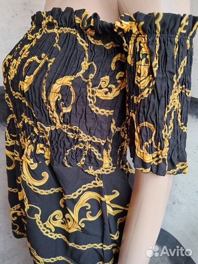 Блузка женская новая с принтом 50 размер