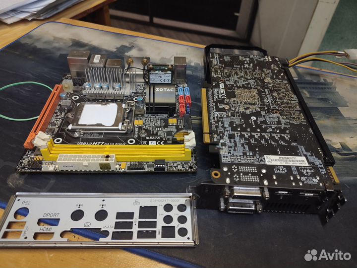Zotac H77ITX-A-E мат плата не рабочая