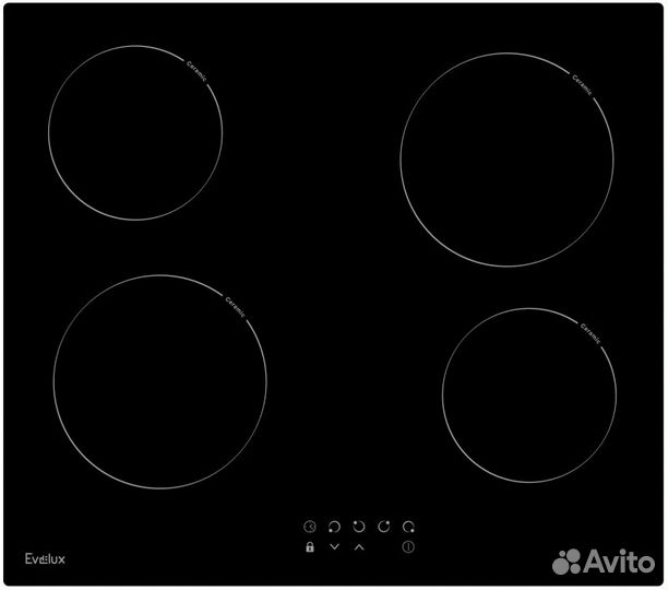 Электрическая варочная панель Evelux HEV 640 (чeрн