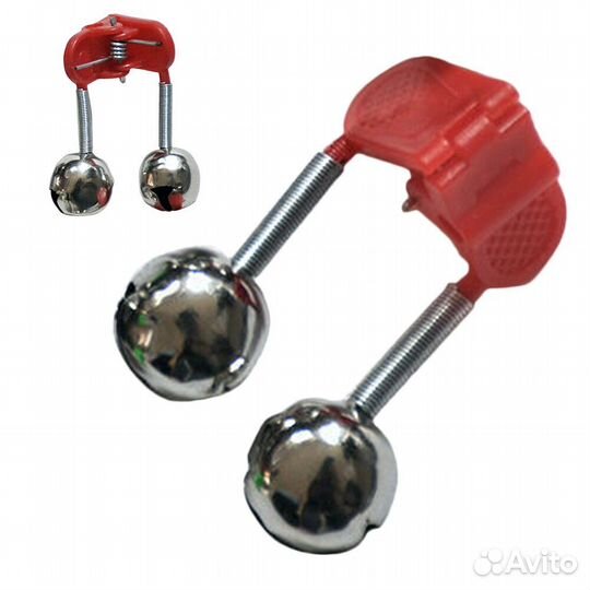 Бубенчик пластмасс.красный / зеленый оптом