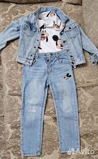 Джинсы zara джинсовая куртка zara