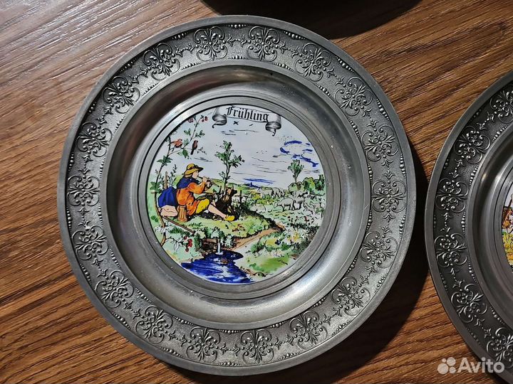 Коллекционные настенные тарелки Времена года