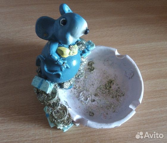 Пепельница Мышонок ручная работа