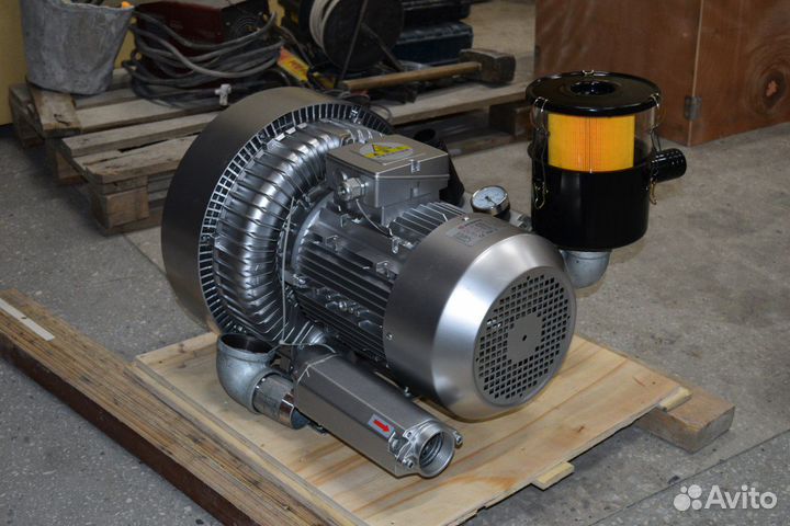 Вихревой вакуумный насос 7.5кВт 5,5kw Воздуходувка