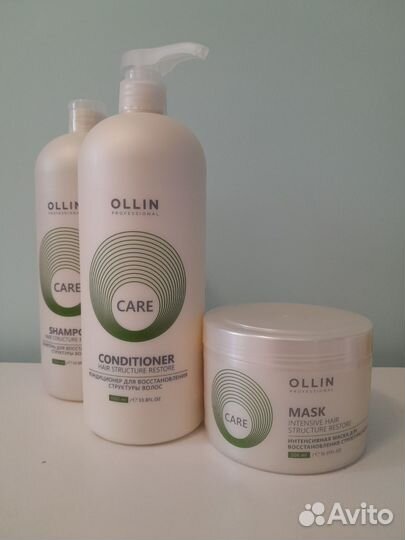 Ollin шампунь,бальзам маска, спрей