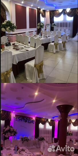 Свадебное оформление, заливка зала, Аплайтинг