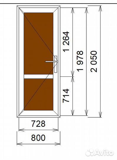 Дверь из пвх входная