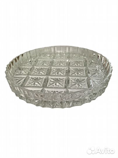 Блюдо хрустальное