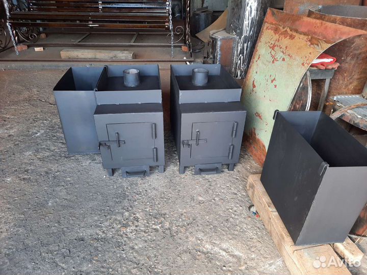 Печь банная с баком