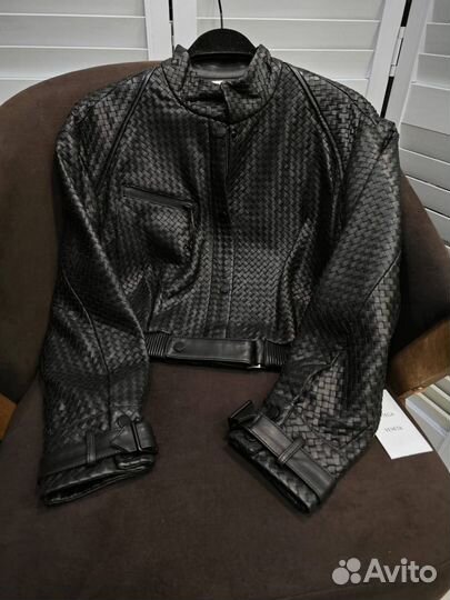 Кожаная куртка bottega veneta