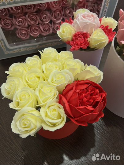 Букет цветов из мыла