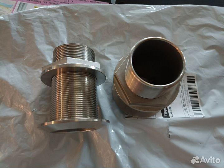 Кингстон из нержавеющей стали со скошенным фланцем