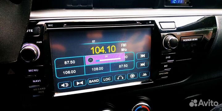 Магнитола на toyota corolla