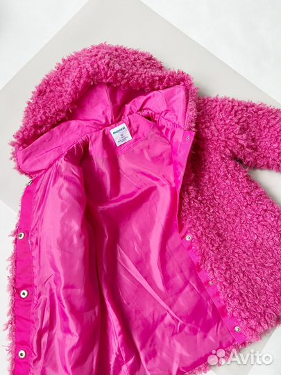 Искусственная шуба для девочки 140 Mayoral