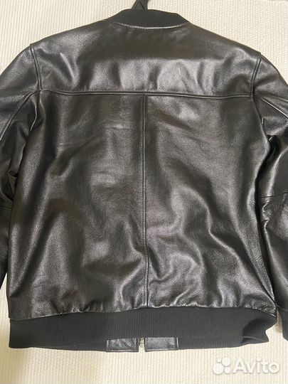 Кожаная куртка мужская (класический бомбер)