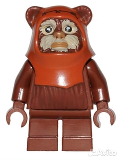 Минифигурка Lego sw0513 Wicket (Ewok) with Tan Fac